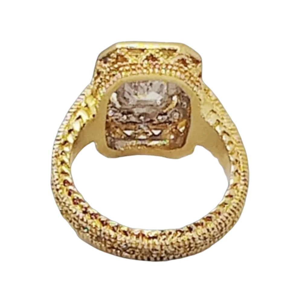 Gold Plated Unisex CZ Ring | Size 10 | NWOT
